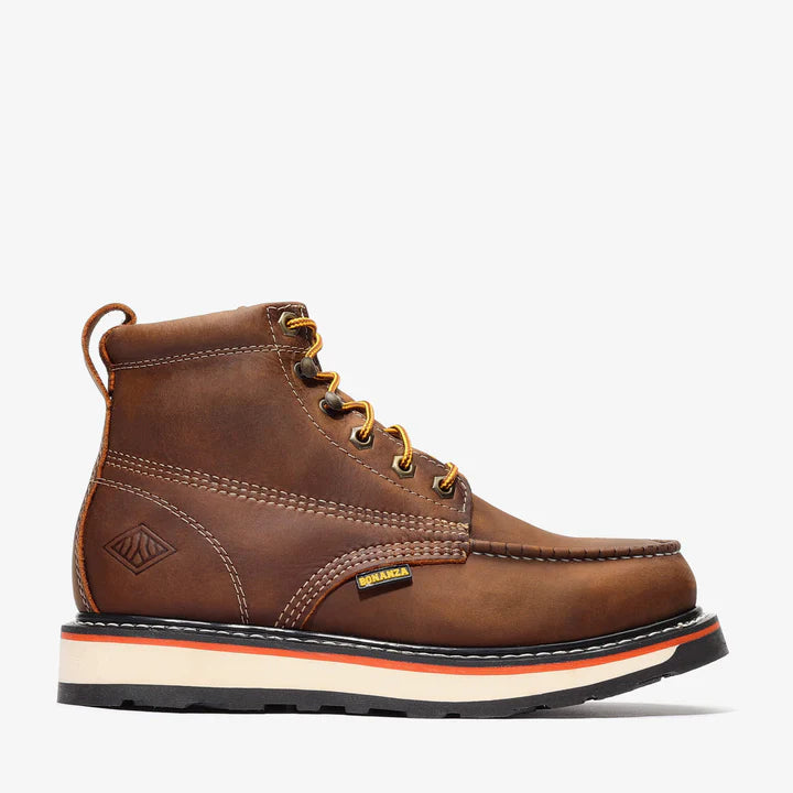 FRONTIER DUAL 8.5" MOC TOE CRAZY BROWN BOOT