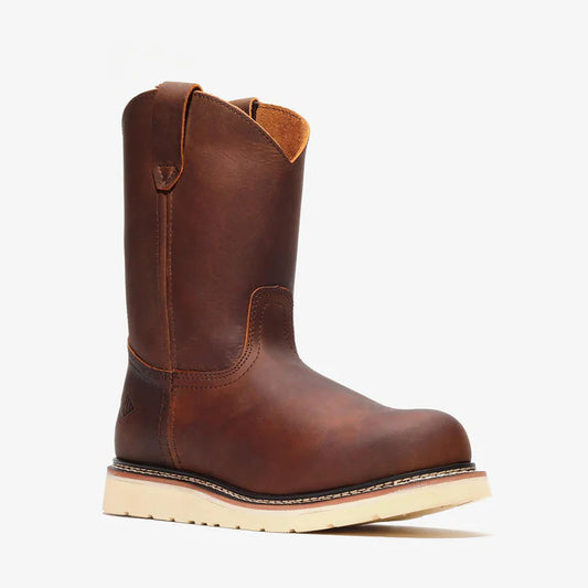 BONANZA FRONTIER CLASSIC WELLINGTON CRAZY BROWN BOOTS SOFT TOE