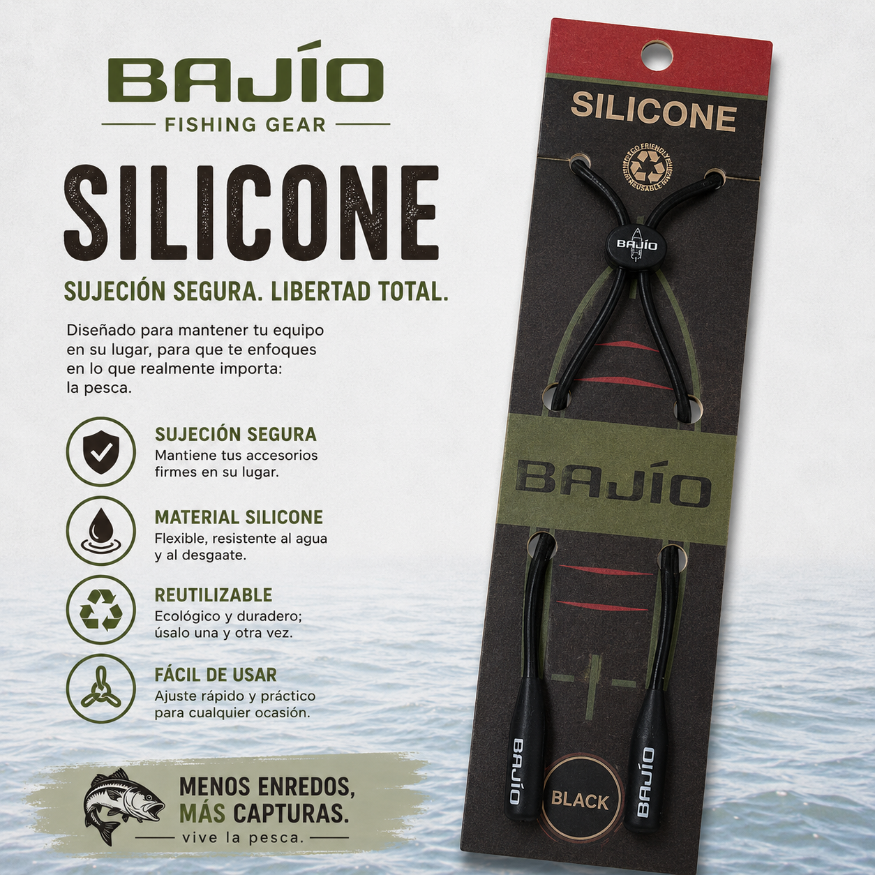 BAJIO SILICONE ACCESORIES LT BLACK