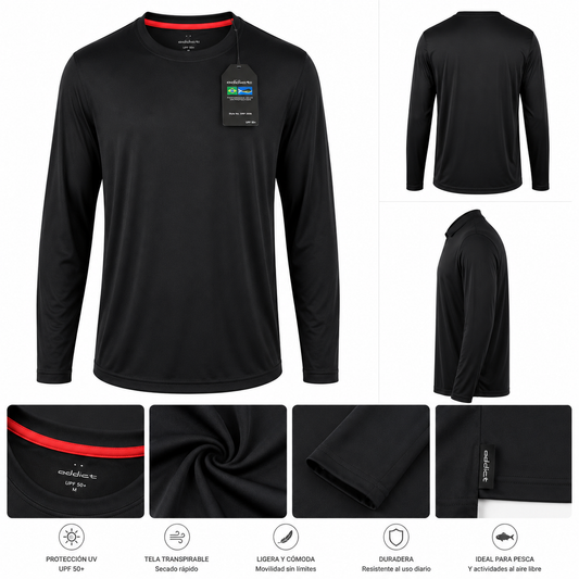 ADDICT LONG SLEEVE SHIRT BLACK