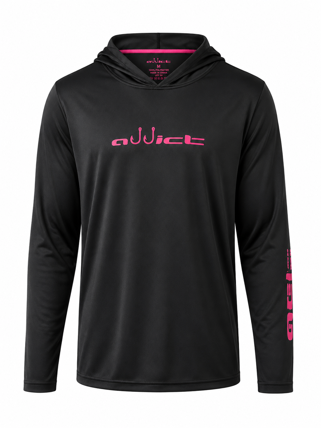 ADDICT HIGH PERFORMANCE OFFSHORE GEAR HOODED LONG SHIRT BLACK