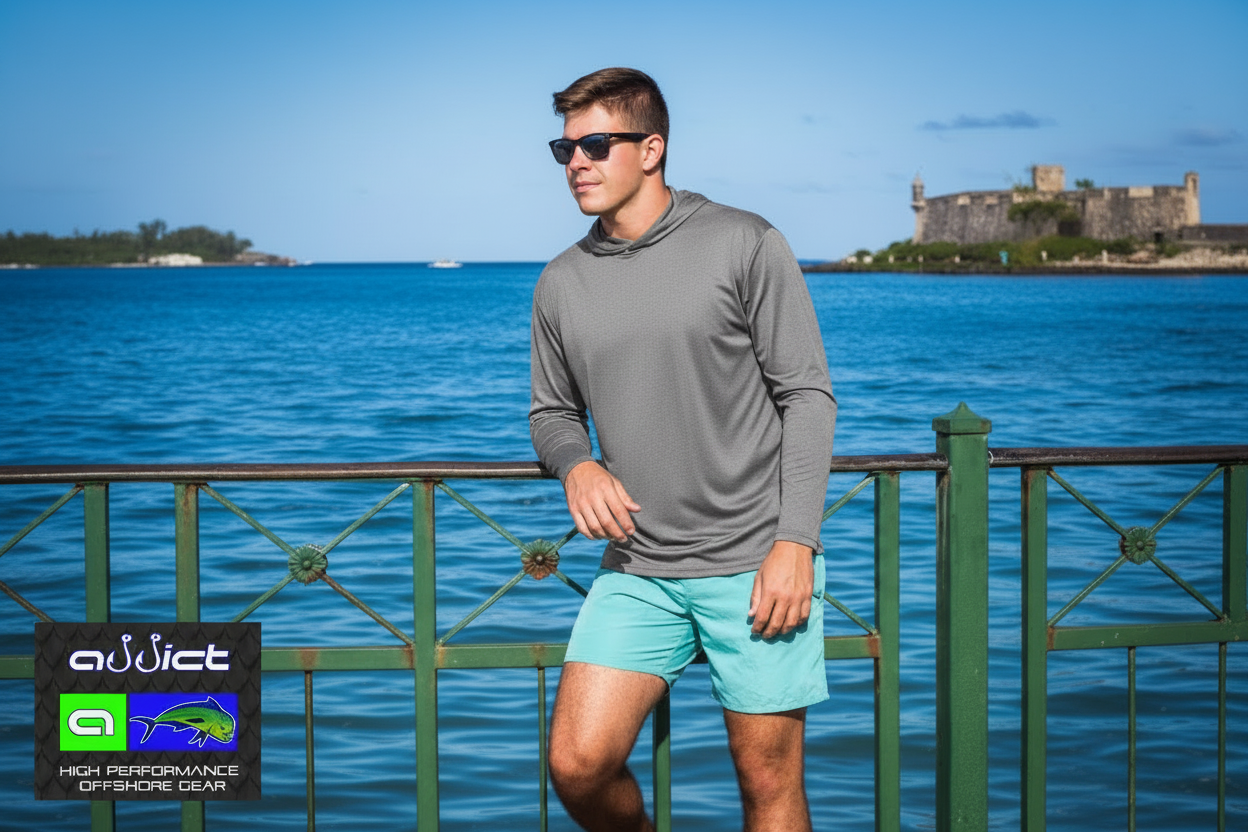ADDICT RASHGUARD HOODIES GRAY